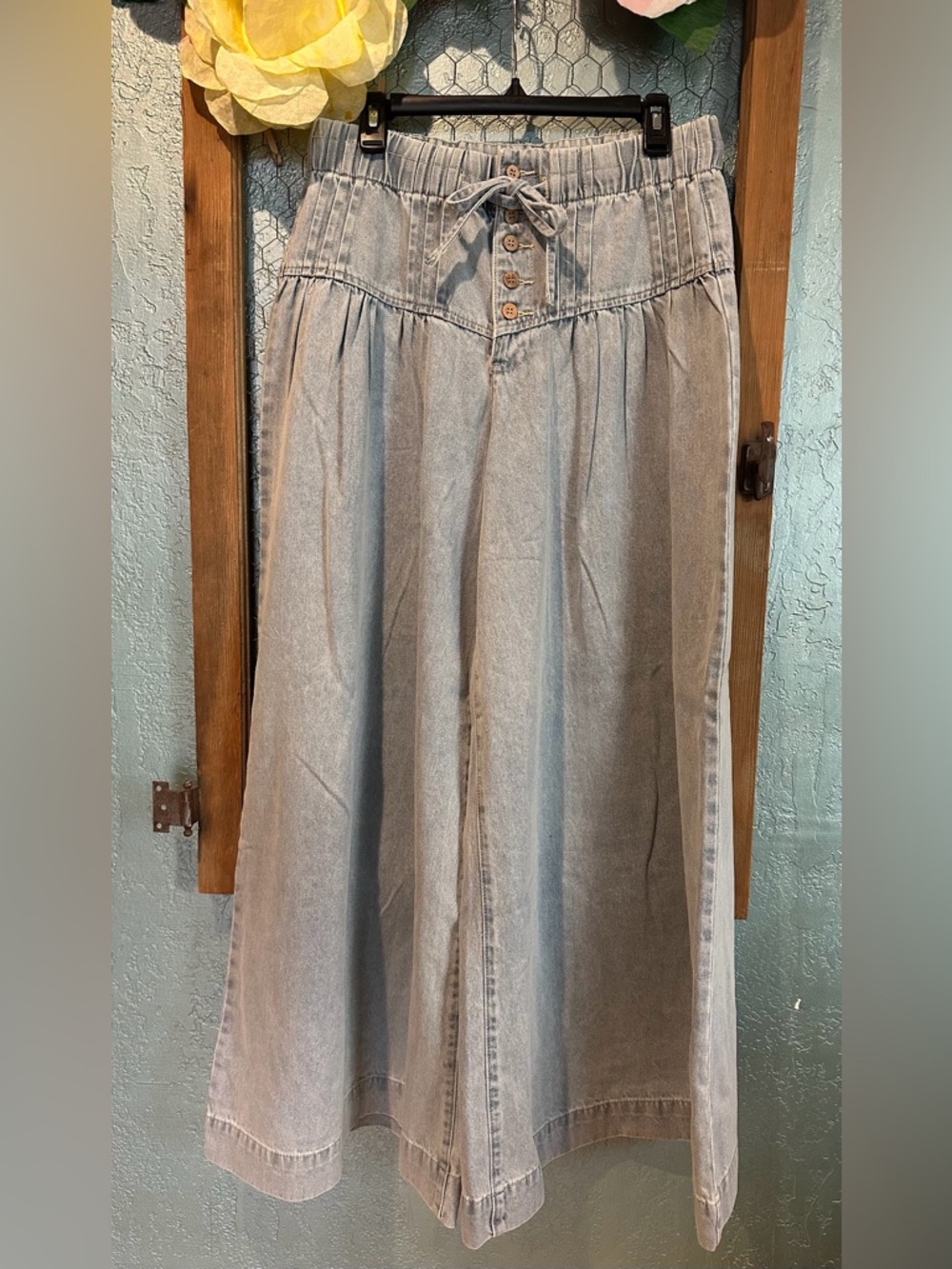 So Me Light Blue Wide Leg Jeans